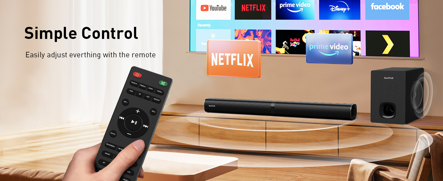 easily adjust everthing with the remote