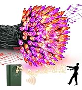 Green Convenience Halloween Lights 33ft 100 LED Battery String Lights with Motion Sensor Spooky M...