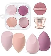 AUAUY 6 Pcs Makeup Sponges Blender Set, 4 Pcs Professional Beauty Sponge Foundation Blending Blen...