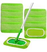Ashsajkd Microfiber Wet Mop Refill Pads—Reusable Wet and Dry mop Refill Pads— Compatible with Swi...
