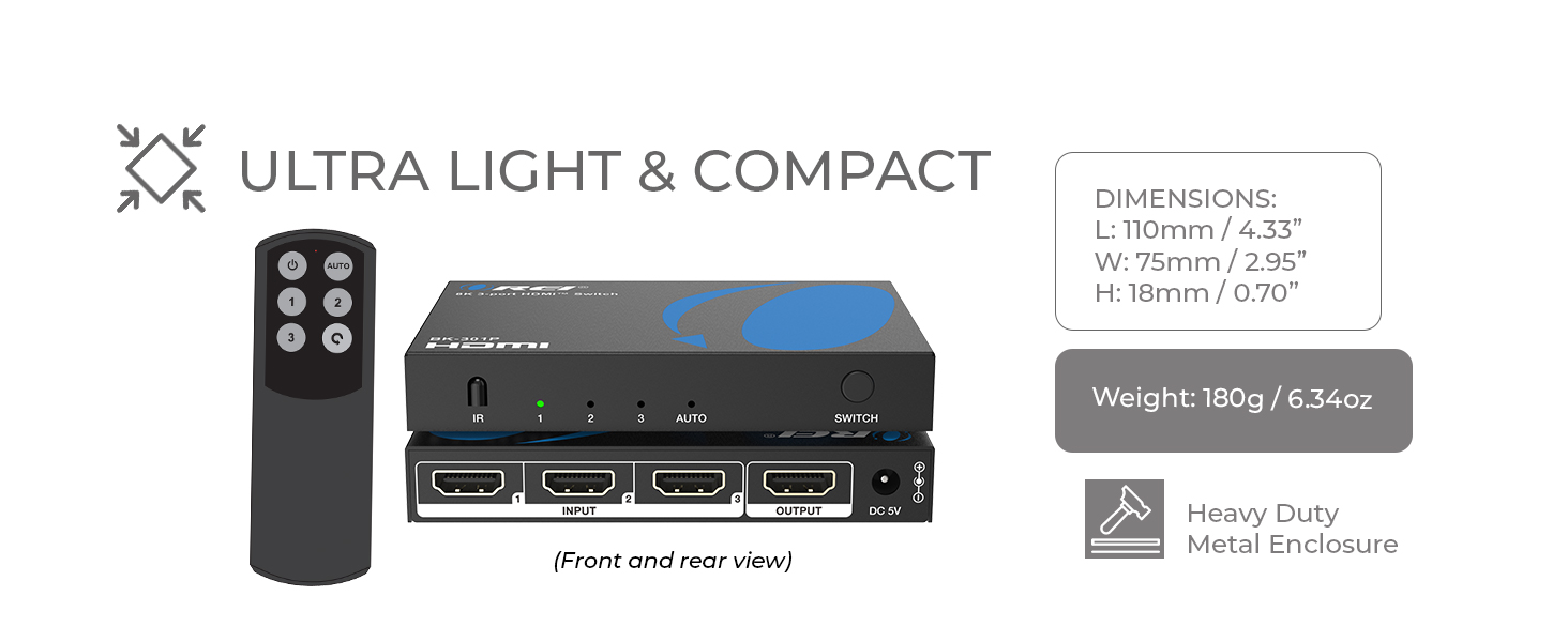 HDMI Switch 8K 4K@120Hz