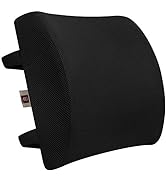 LOVEHOME Lumbar Support Pillow for Chair and Car, Back Support for Office Chair Memory Foam Cushi...