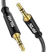 SOLMIMI Long Aux Cord for Car Lossless Audio Auxiliary Cable 3.5mm Male to Male (8 ft/ 2.4 m) Nyl...