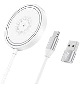 Magnetic Charger for iPhone,15W Wireless Charging Pad for iPhone 17 16 15 | MagSafe Wireless Char...