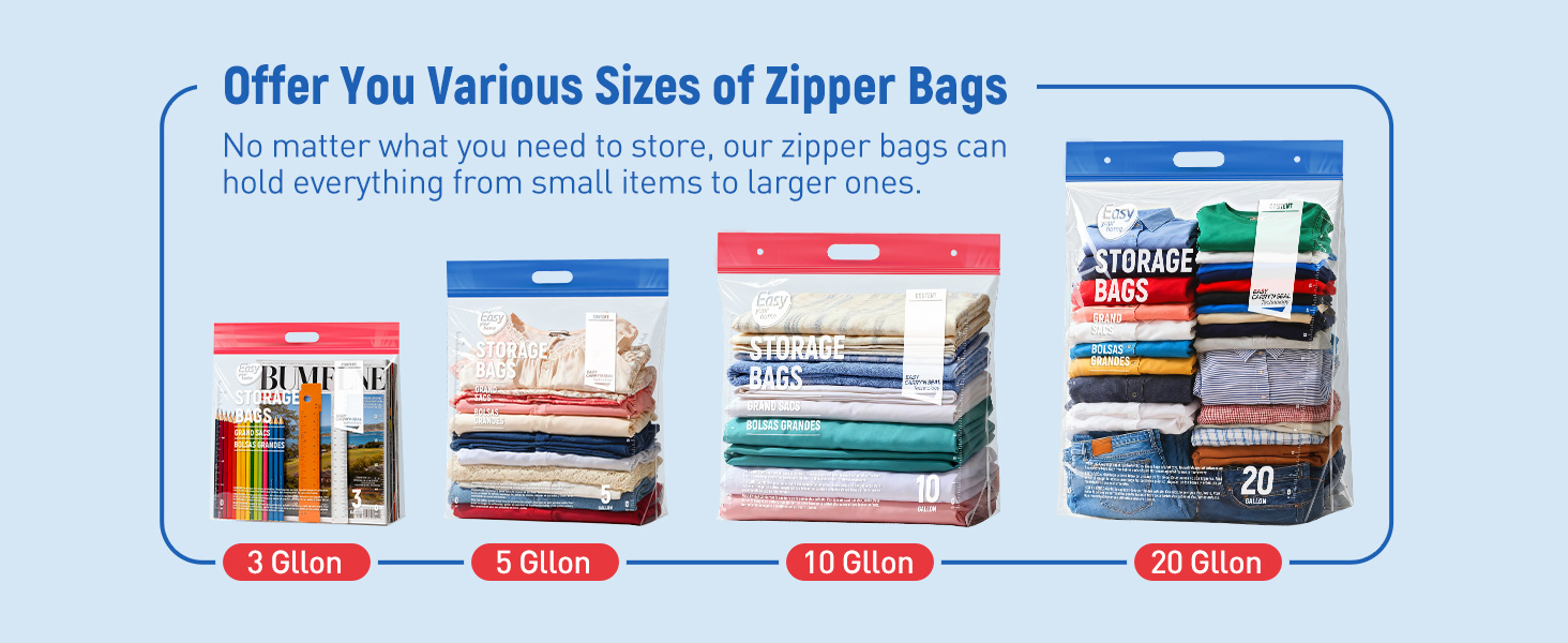 20 gallon ziplock bags