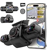 PRUVEEO 360 Degree View 4 Channel Dash Cam Front and Rear Inside Left Right, Dash Camera for Cars...
