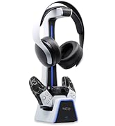 Tilted Nation 3 in 1 Headset and Controller Stand with Easy Charging - Designed for Playstation o...