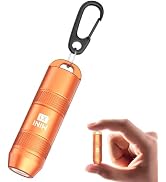 Mini X1 Keychain Flashlight, USB-C Rechargeable Magnetic Flashlight with Pull Switch, Ultra Compa...