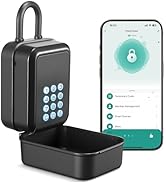 Thlevel Smart Key Lock Box Electronic Bluetooth Lock Box with Tuya APP Control &amp; PIN Code Types,S...