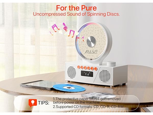 retro cd player with bluetooth