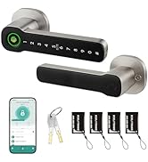 Leydebong Smart Door Lock with Fingerprint, IC Card and Keypad - 5-in-1 Keyless Entry Electronic ...