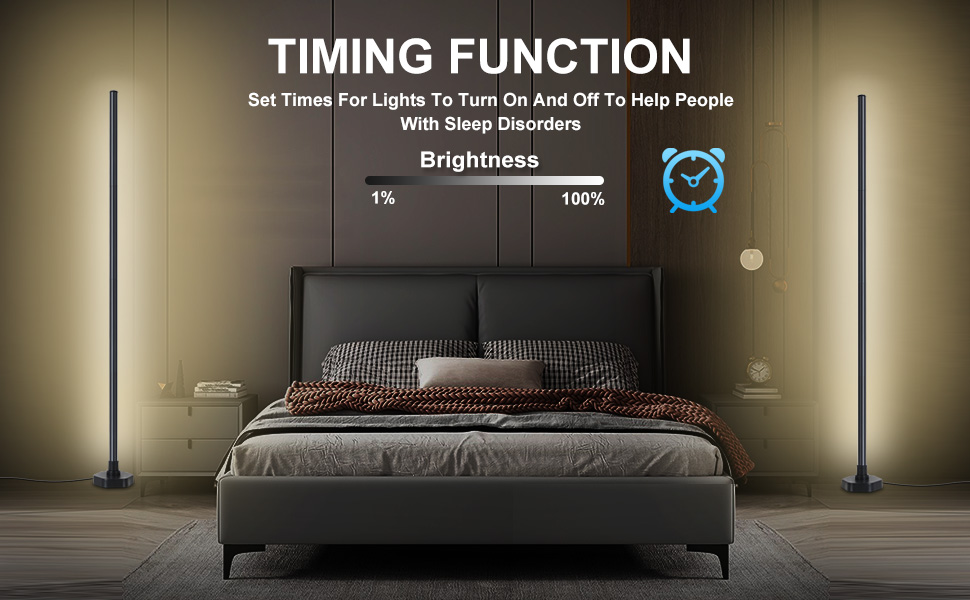 led corner floor lamp