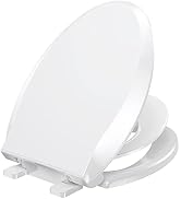 YASFEL Toilet Seat with Toddler Toilet Seat Built in, Plastic, Elongated Slow Close with Magnets ...