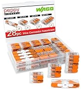 WAGO 221 Lever Nuts 28pc Compact Splicing Wire Connector Assortment with Case | Includes (8X) 221...