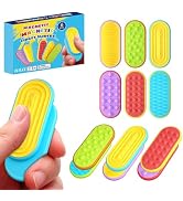 Sensory Fidget Magnet Toys,Textured Silicone Magnetic Sliders for Autism &amp; ADHD,Quiet Stress Reli...