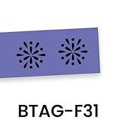 BTAG-F31 Label Tape: Black on Purple