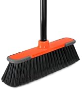 Brooms for Sweeping Indoor 54''Long Handle Soft Bristle Broom,Indoor Broom for Floor Cleaning Hou...