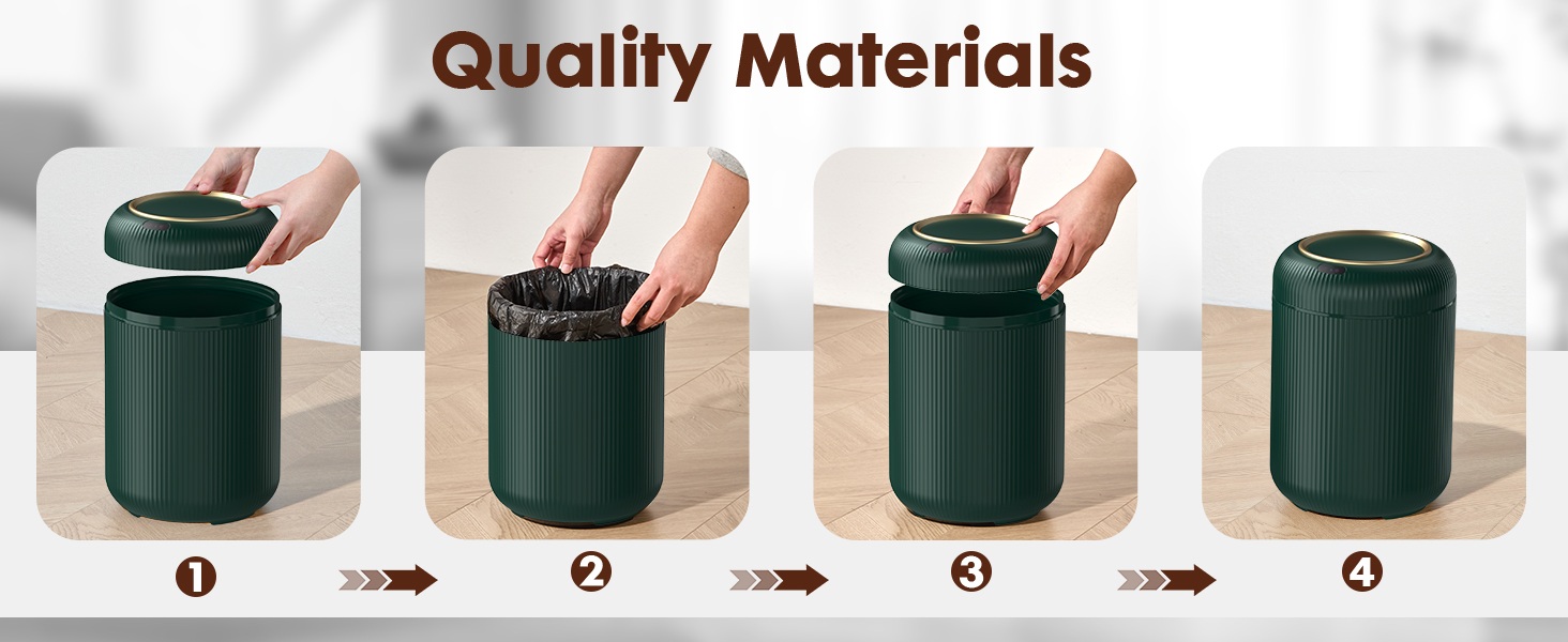 touchless trash can