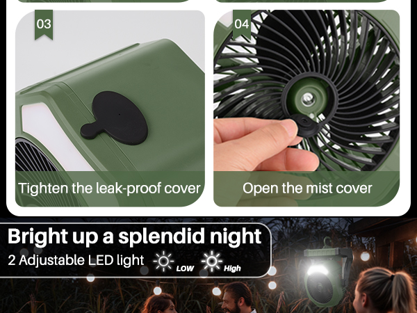 outdoor misting fan