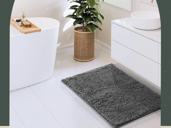 HH Chenille Bathroom Rug