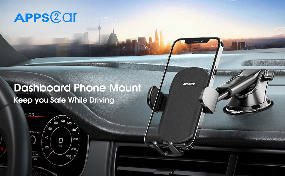 APPS2Car suction phone holder for cars, convenient and secure