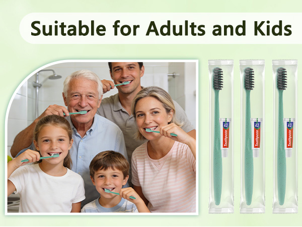 Disposable Toothbrushes with Toothpaste