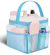 Attmu Mesh Shower Caddy Portable for College Dorm Room Essentials with 8 Pockets, Hanging Shower ...