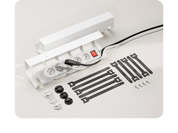 cable Spine desk cable management desk cable management cable conduit white