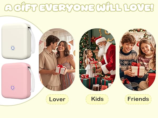 Label Maker Machine with Tape Bluetooth Label Printer, Portable Thermal Printer,Sticker Maker