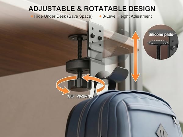 backpack desk hook