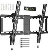 BONTEC TV Wall Mount for 37–85 Inch TVs, Tilting TV Mount Bracket for LED LCD OLED Flat Curved Sc...