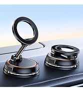 xuenair Vacuum Phone Holder for Car Dashboard Navigation Phone Holder Mount Magnetic, 360 Rotatab...