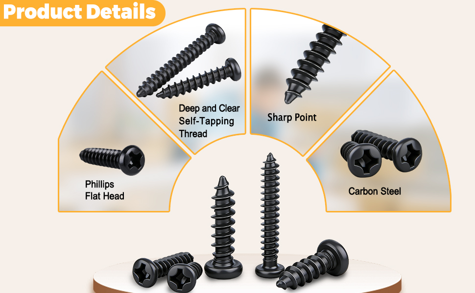 M2,M3,M4 Phillips Pan Head Small Screws