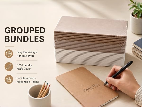 Easy Receiving &amp;amp;amp; Handout Prep DIY-Friendly Kraft Cover For Classrooms, Meetings &amp;amp;amp; Teams