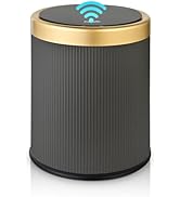 Pukomc Bathroom Trash Can with Lid,3.5 Gallon Motion Sensor Waterproof Touchless Garbage Can, Sma...