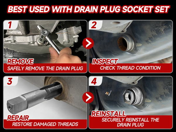 oil pan drain plug repair kit
