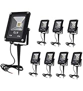 GLW Low Voltage Landscape Lights 10W 12V Outdoor Spotlights IP65 Waterproof Garden Lights,3000K W...