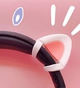 REEYEAR Cute Cat Ears Fits for HypreX Cloud/Cloud Stinger/Cloud Flight Headsets, Universal Fit Lo...