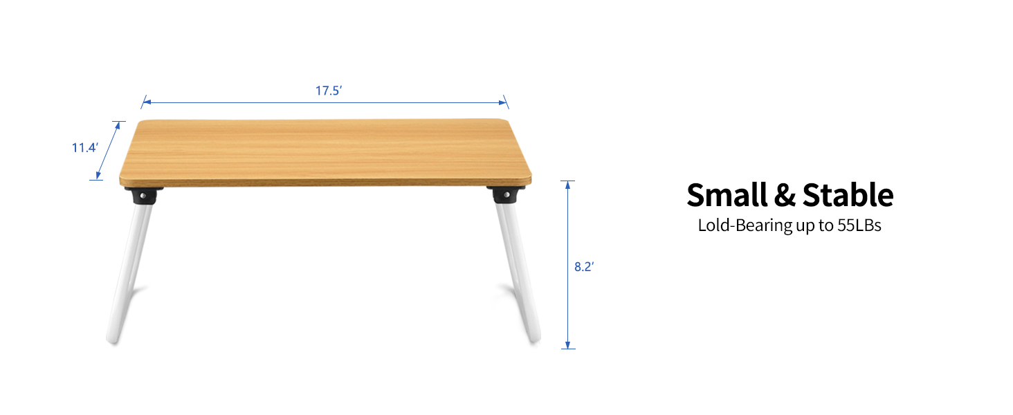 Ruxury Foldable Lap Desk Laptop Stand Bed Desk Table Tray