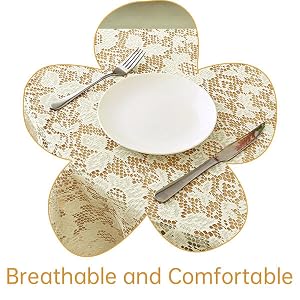 cream tablecloth