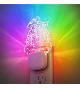 DORESshop Cute Night Light for Kids [2 Pack], Night Lights Plug Into Wall, Acrylic Carved Castle ...
