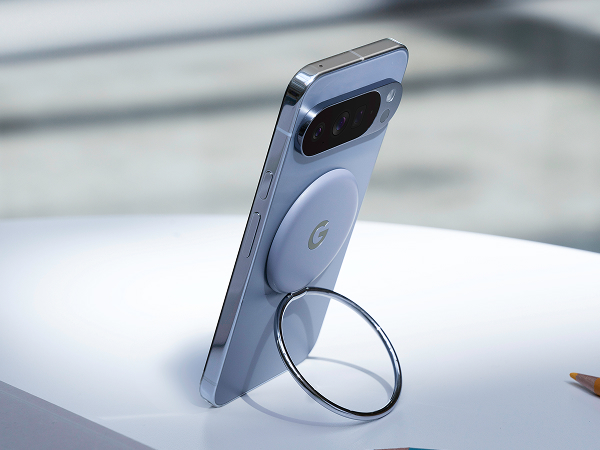 The Pixelsnap Ring Stand lets you stream, read, or make calls in landscape or portrait mode.[11]