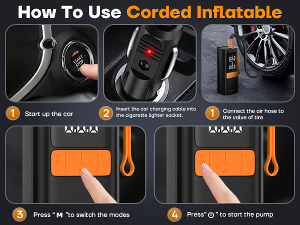 How to use corded Inflatable