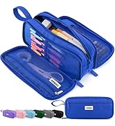 TOPBIDAI Large Pencil Case Pouch for Girls Boy Women Men Adults, Big Capacity Canvas Pencil Bag, ...