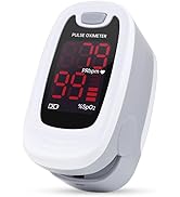 CONTEC CMS50M Fingertip Pulse Oximeter SpO2 and PR Value Blood Oxygen Monitor Neck/Wrist Cord LED...