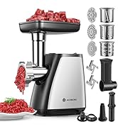 AAOBOSI Meat Grinder, 4-In-1 Meat Grinder Electric [2800W Max] with 3 Slice, Shred Blades,2 Blade...
