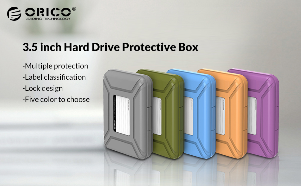 5pcs hard drive case hdd protective storage box 