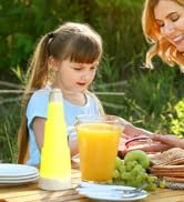 Mosalogic Fly Repellent Fan for Table with Anti-Bug Light Keep Flies Away Food for Outside and In...