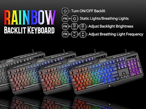 coloful keyboard