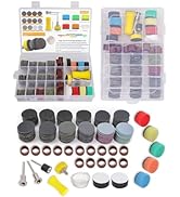 268 PCS 1 Inch Wet Dry Sanding Discs and Drums for Dremel Sanding Bits, Hook and Loop Sandpaper 6...